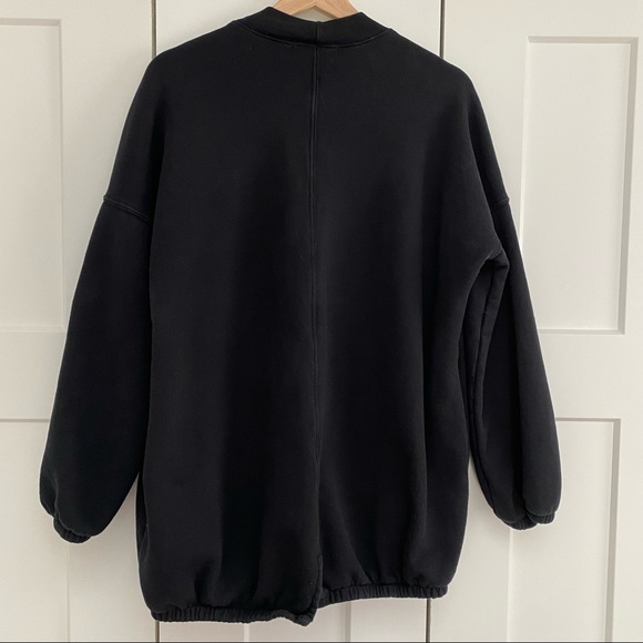 n:PHILANTHROPY Oversized Open Front Sweatshirt Cardigan black size XS - Picture 9 of 12